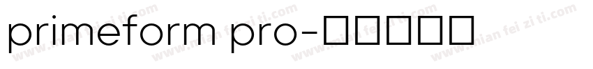 primeform pro字体转换
